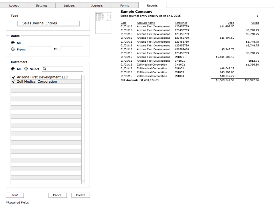 General Journal Transactions